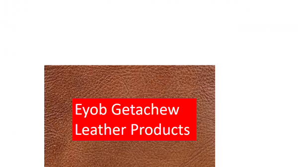 Eyob Getachew Leather Products Manufacture | እዮብ ጌታቸዉ የሌዘር ምርቶች
