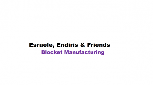 Esraele , Endiris and Friends Blocket Manufacture | እስራኤል ፣ እንዲሪስ እና ጓደኞቻቸዉ ብሎኬት ማምረቻ