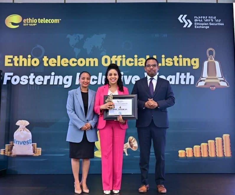 Ethio Telecom Listed on Ethiopian Securities Exchange Following 10 Percent Share Sale  